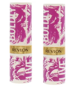Pack of 2 Revlon Live Boldly Super Lustrous Lipstick, Black Cherry 061