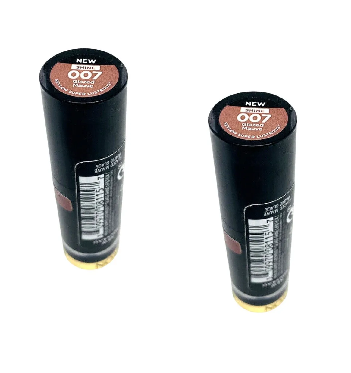 Pack of 2 Revlon Super Lustrous Glass Shine Lipstick, Glazed Mauve 007