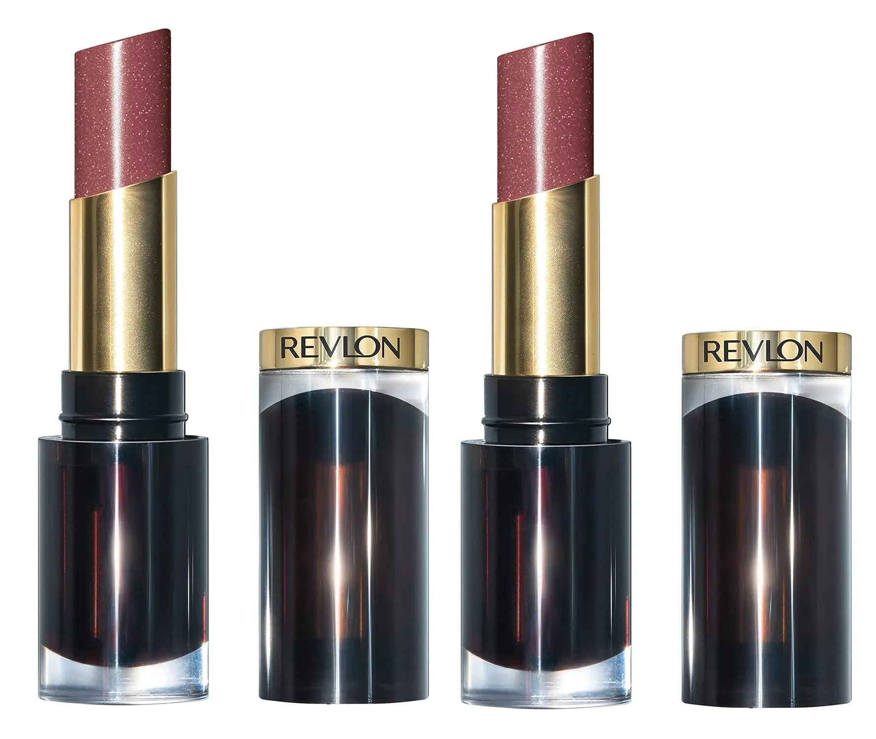 Pack of 2 Revlon Super Lustrous Glass Shine Lipstick, Glazed Mauve 007