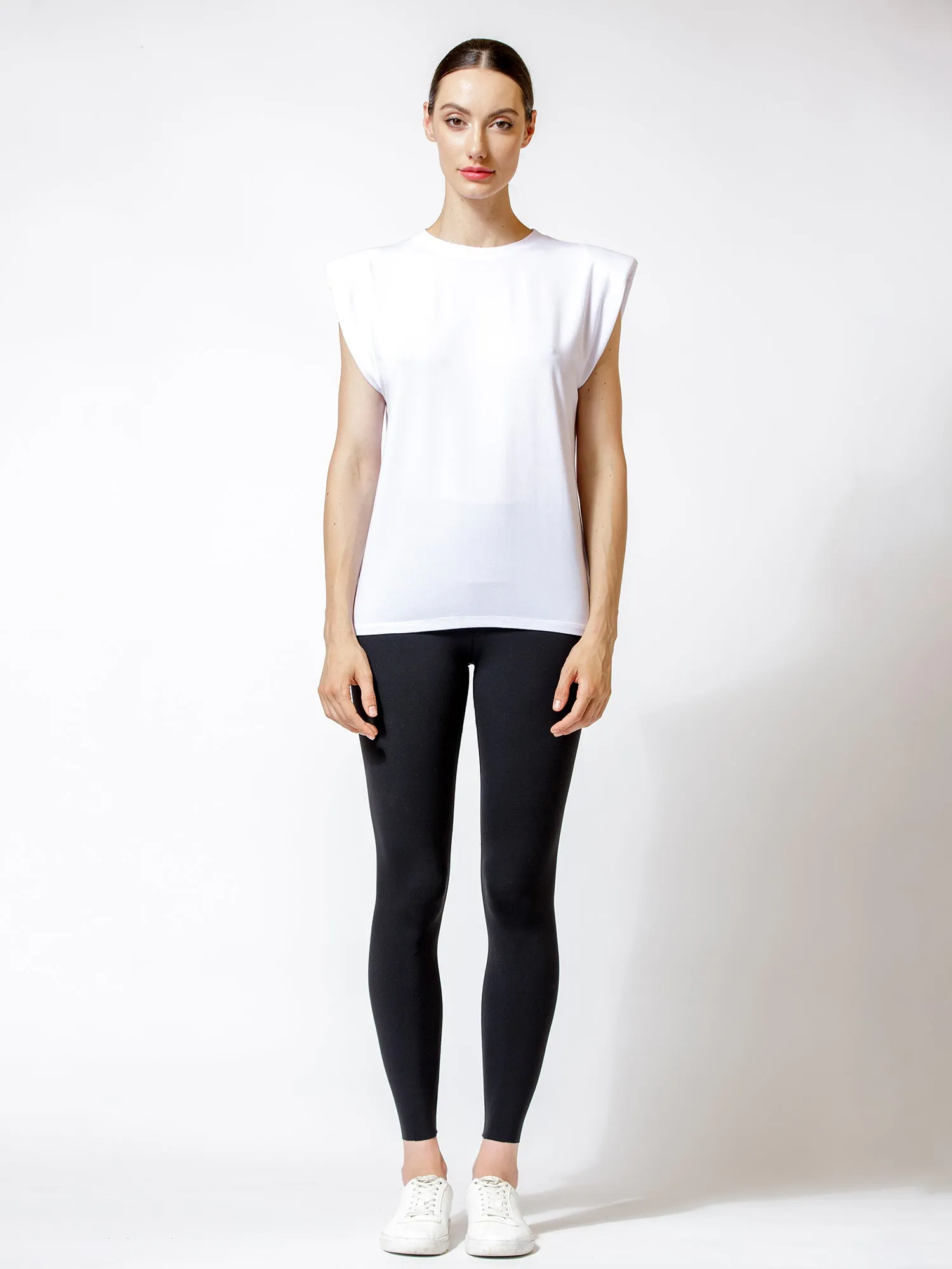 PADDED POWER TANK, WHITE