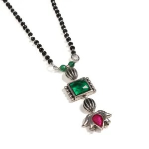 Padmini Silver Mangalsutra by MOHA