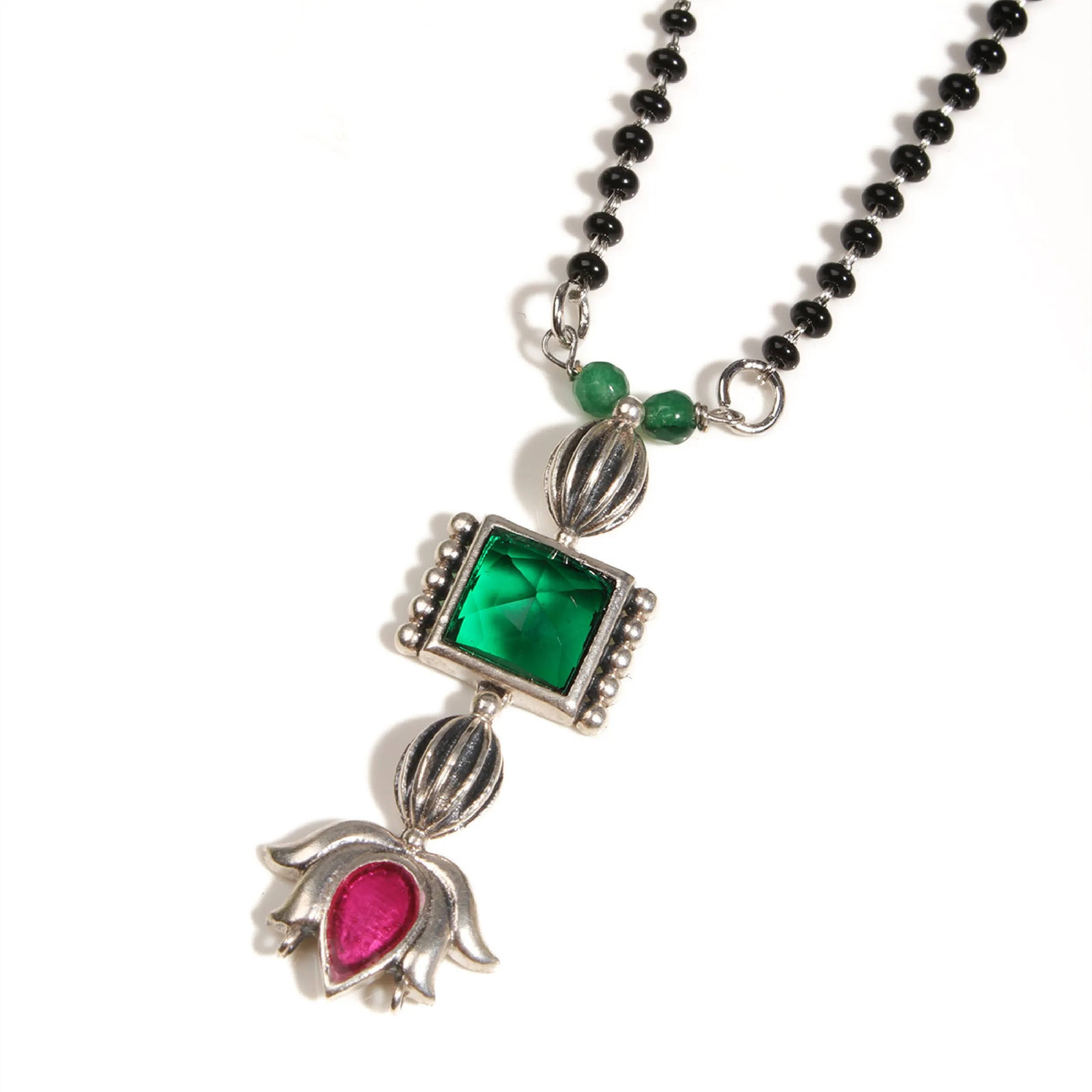 Padmini Silver Mangalsutra by MOHA