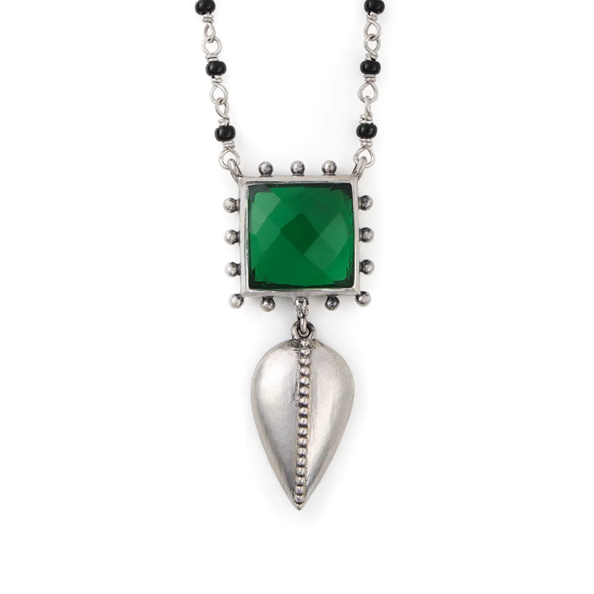 Panna Silver Mangalsutra by MOHA