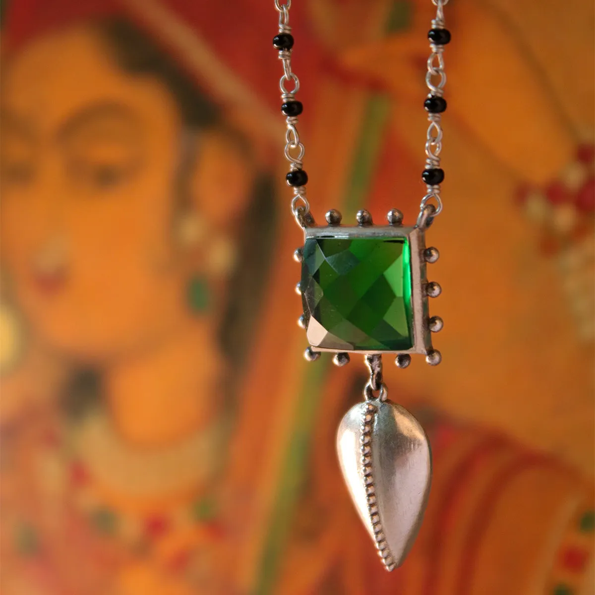 Panna Silver Mangalsutra by MOHA