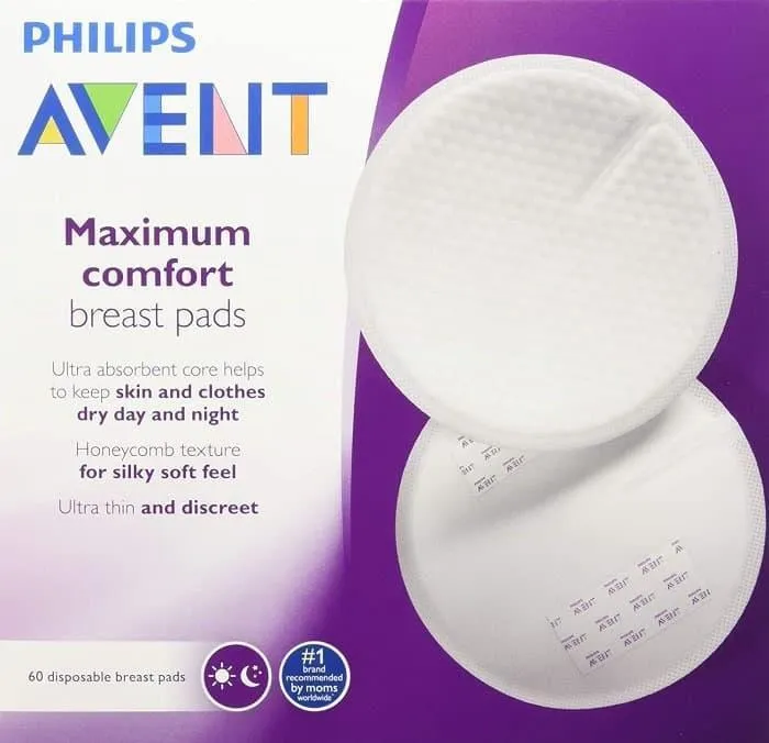 Philips Avent Maximum Comfort Disposable Breast Pads - 60 Pack