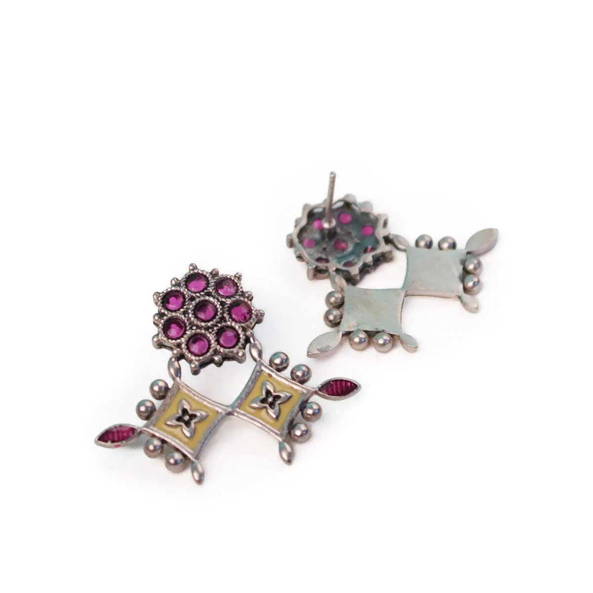 Prakriti Silver Earrings by MOHA