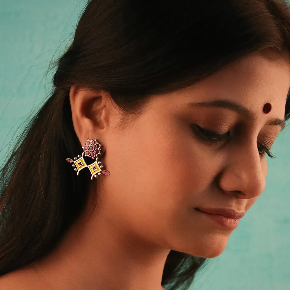 Prakriti Silver Earrings by MOHA