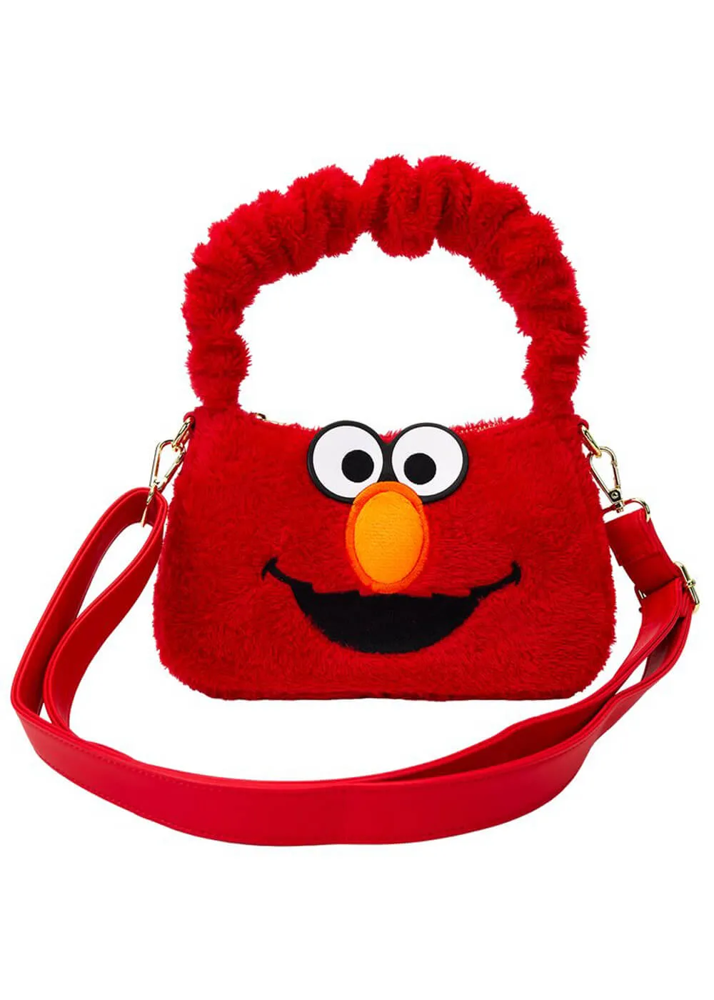 PRE-ORDER Loungefly Sesame Street Elmo Plush Crossbody Bag Red
