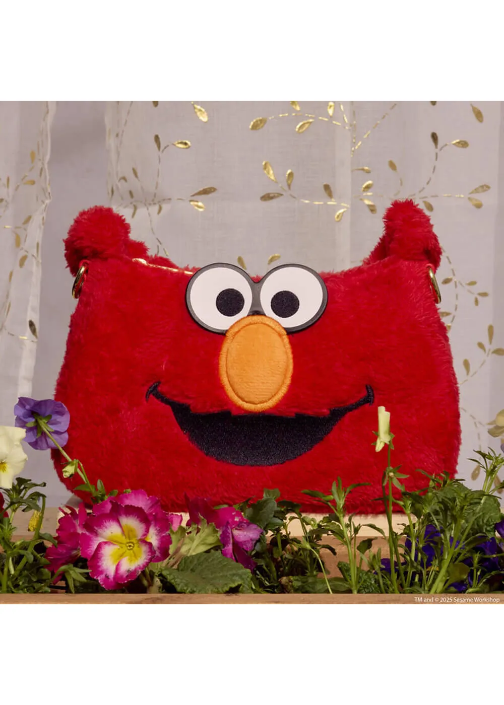 PRE-ORDER Loungefly Sesame Street Elmo Plush Crossbody Bag Red