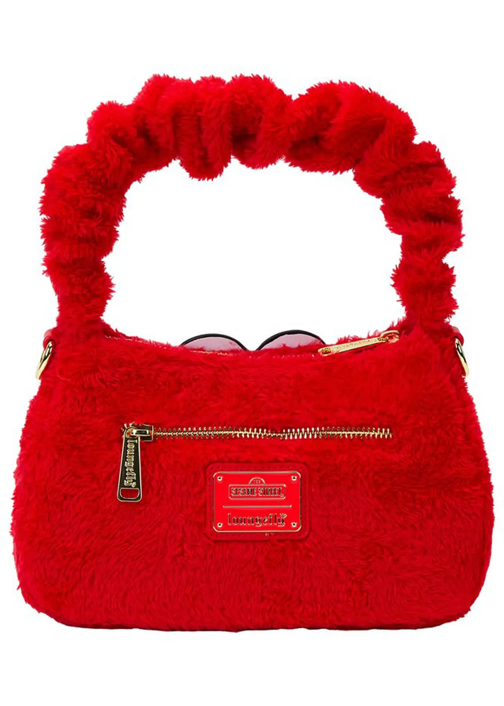 PRE-ORDER Loungefly Sesame Street Elmo Plush Crossbody Bag Red