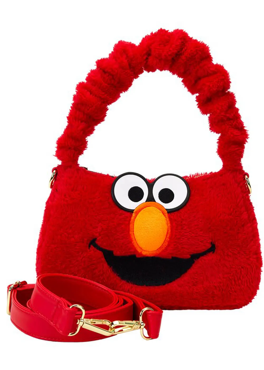 PRE-ORDER Loungefly Sesame Street Elmo Plush Crossbody Bag Red