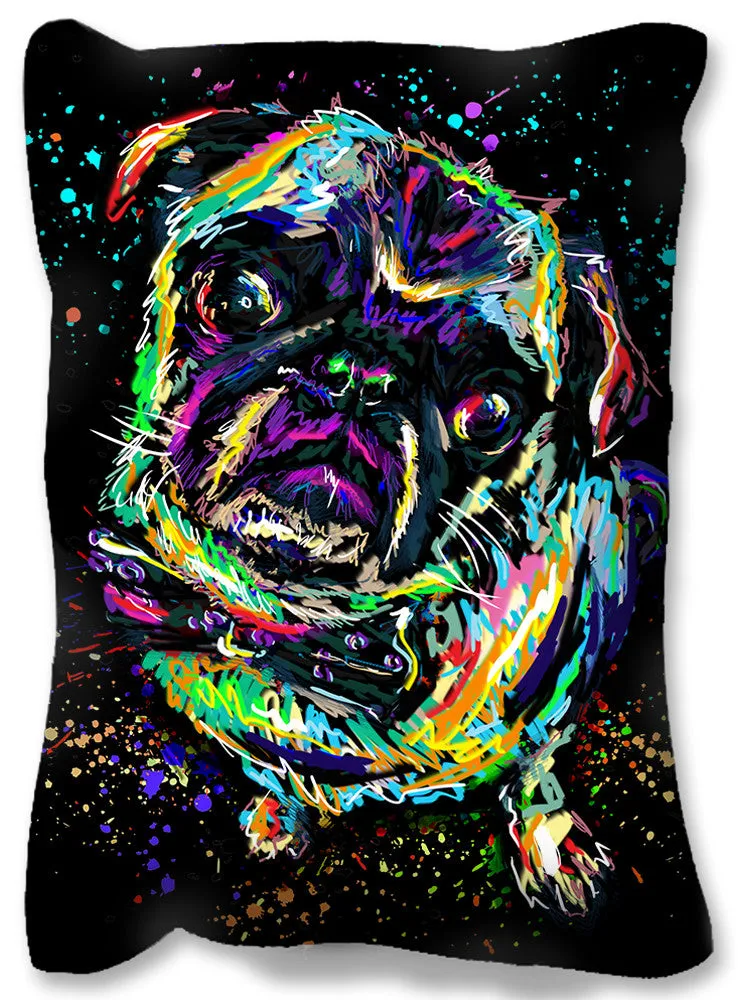 Pug Art, Dog Painting, Pet Art