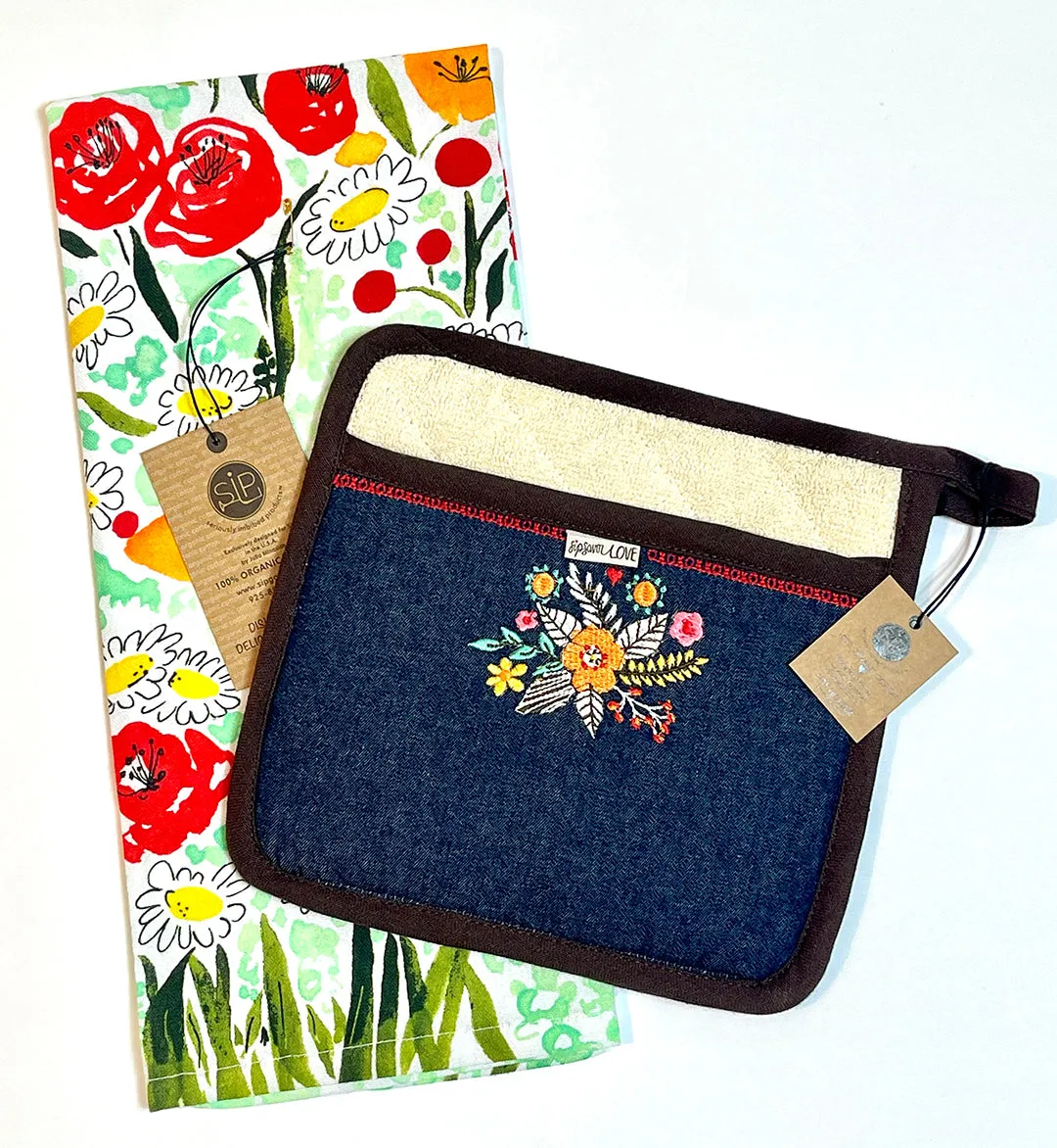 "Solstice" Denim Oven Mitt