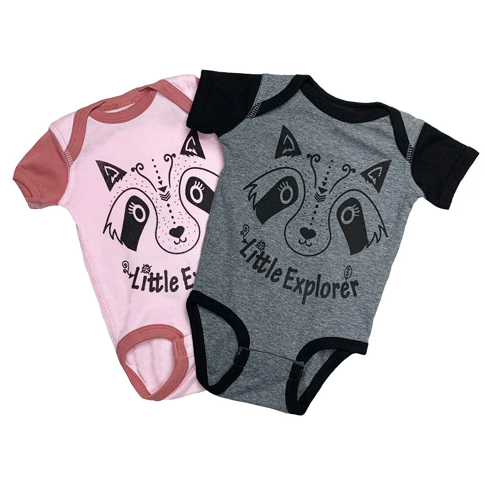 Raccoon Little Explorer Baby Bodysuit