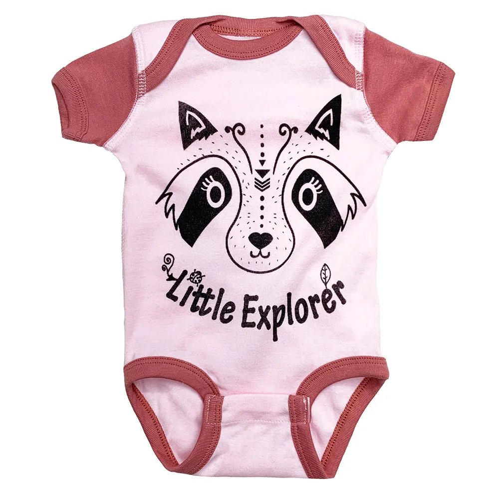 Raccoon Little Explorer Baby Bodysuit