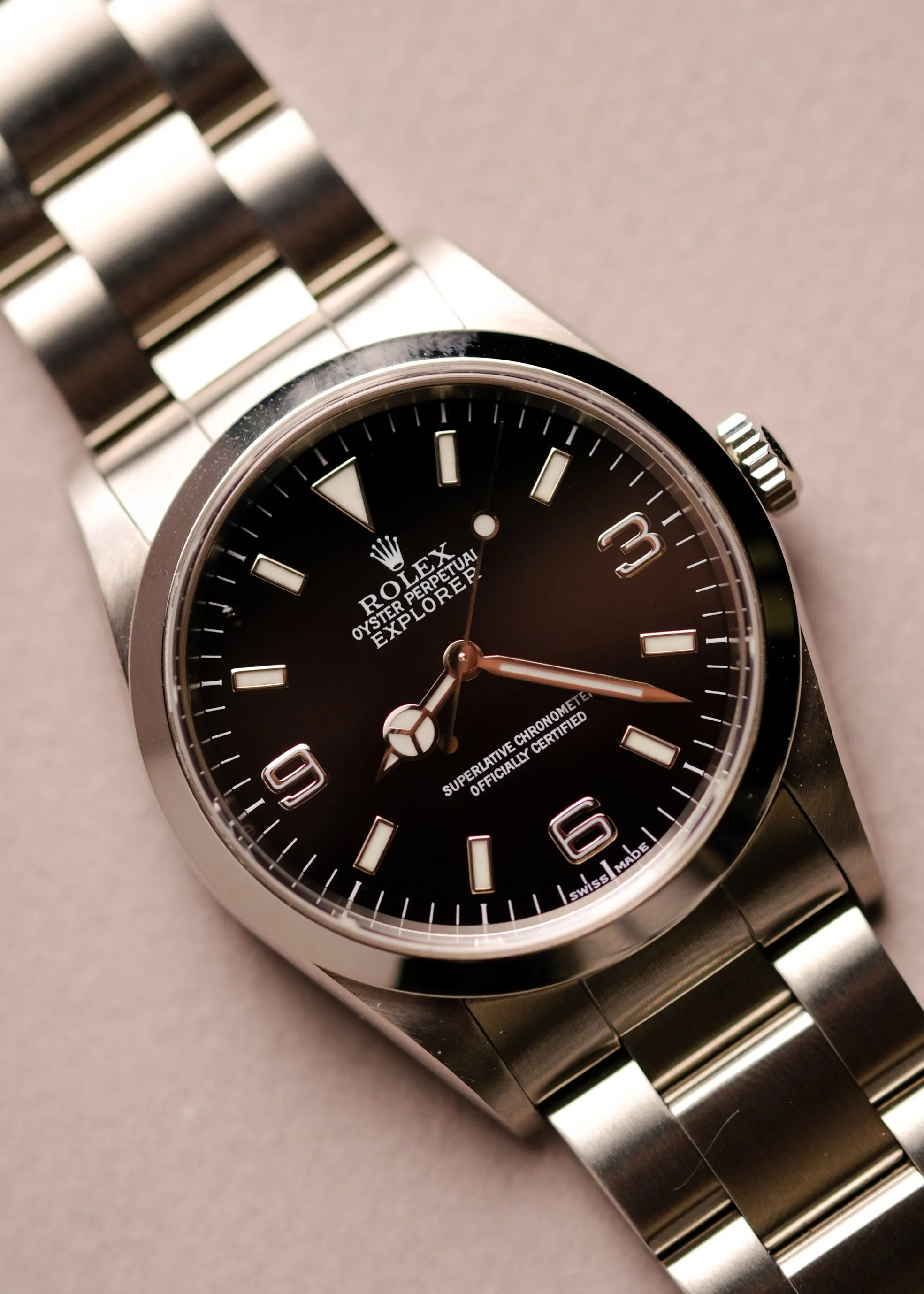 Rolex Explorer i 14270 Unpolished w/Papers - 2000