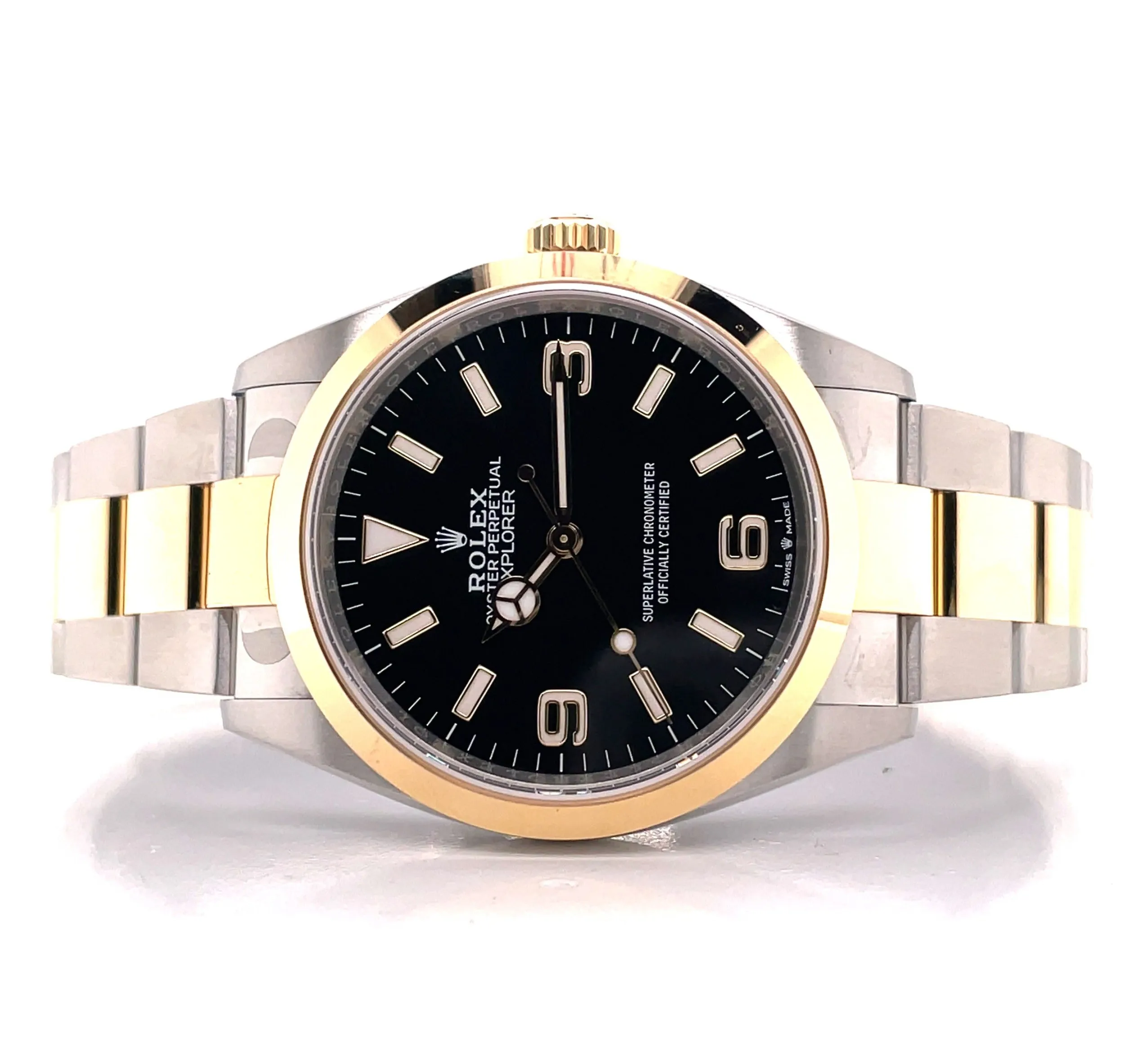 Rolex Explorer I 36mm Two Tone 124273 Box and Papers Unworn