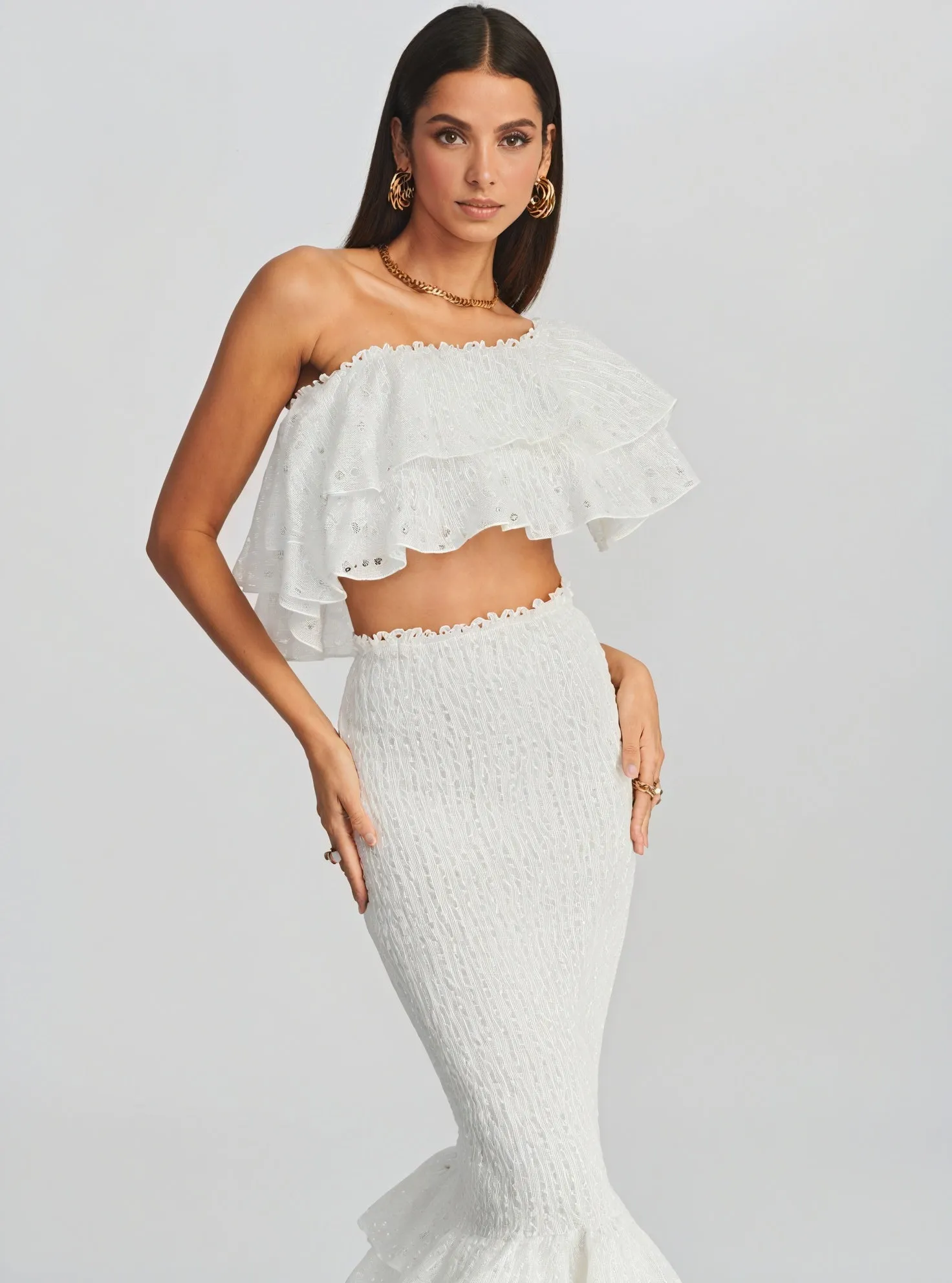 Ruffled Two-Piece Set: Effortless Style
