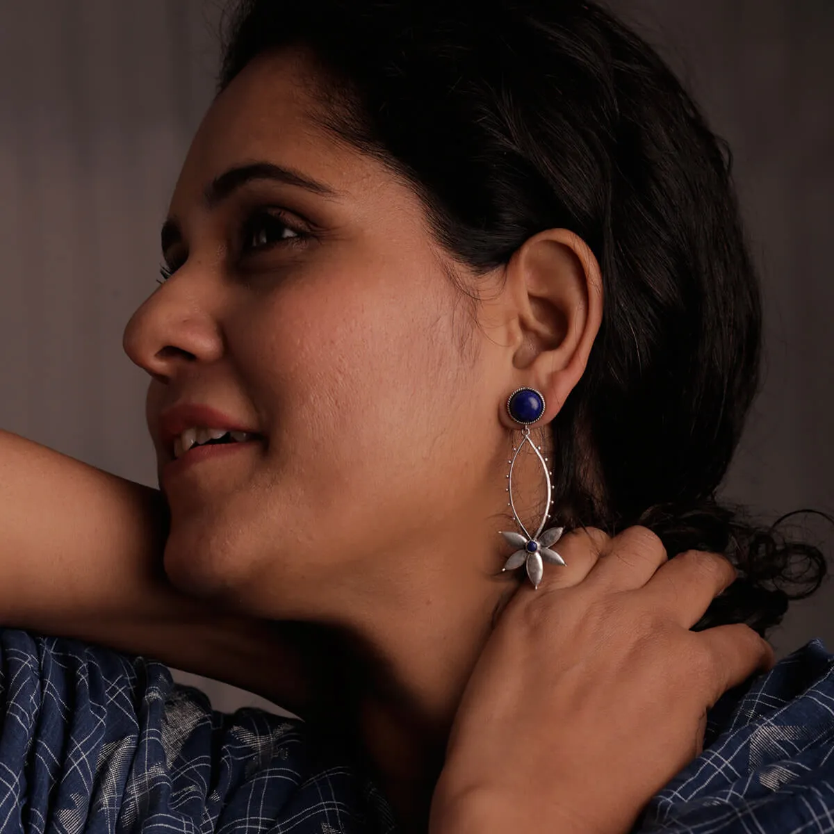 Saroj Silver Earrings