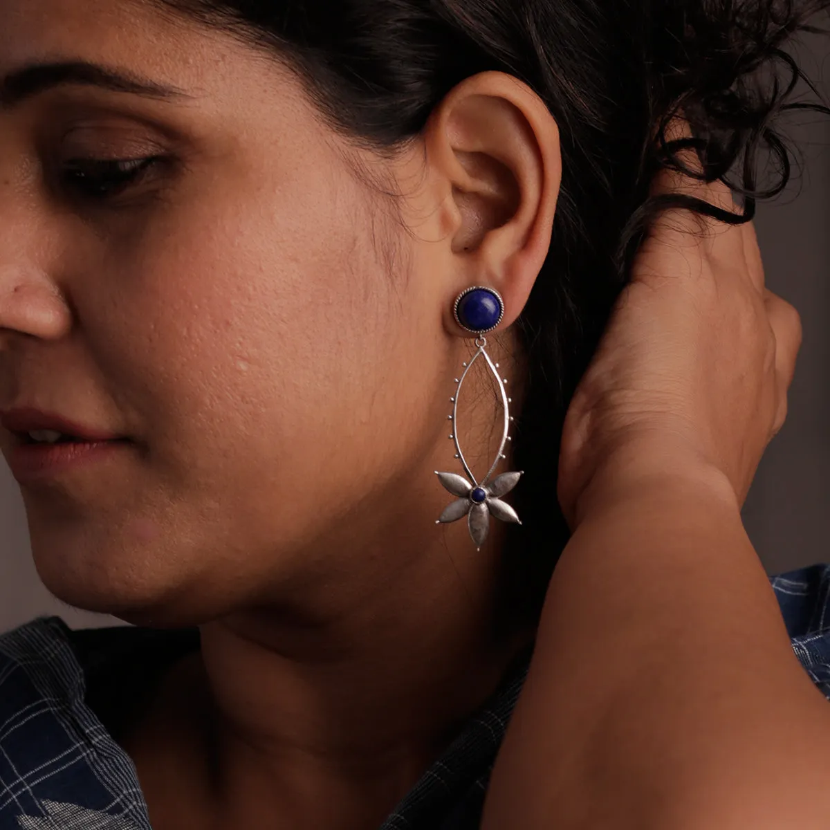 Saroj Silver Earrings