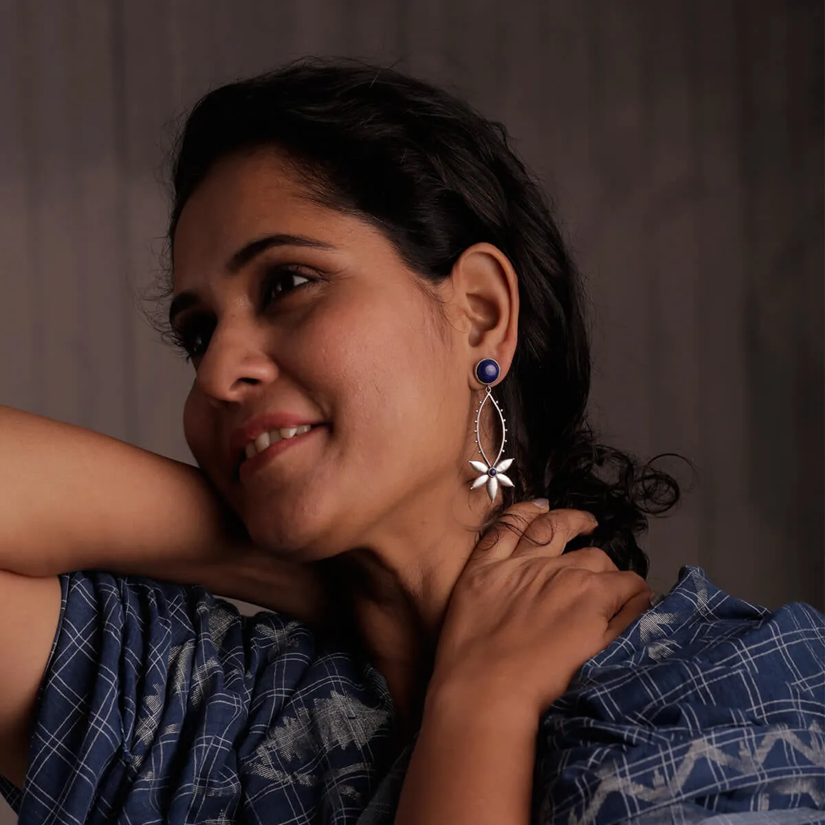 Saroj Silver Earrings