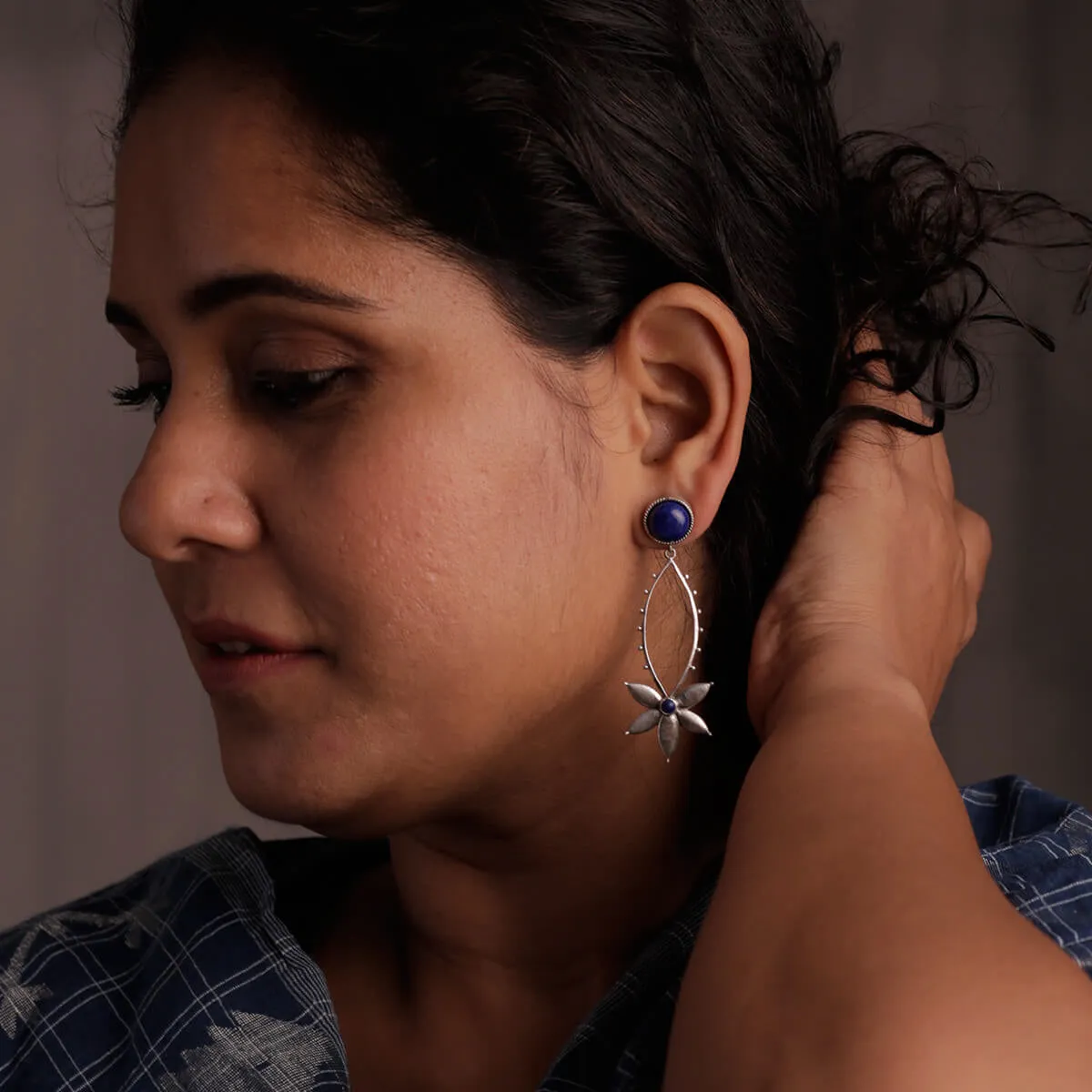 Saroj Silver Earrings