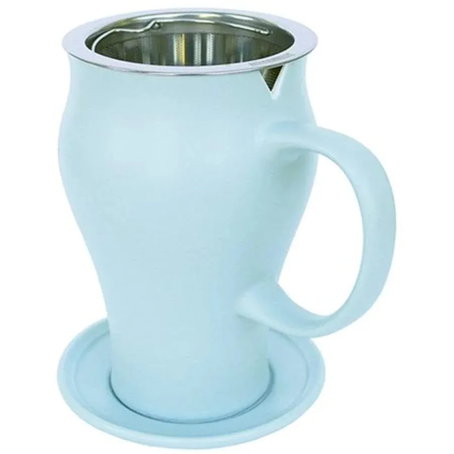 Satin Tea Mug, Filter and Saucer