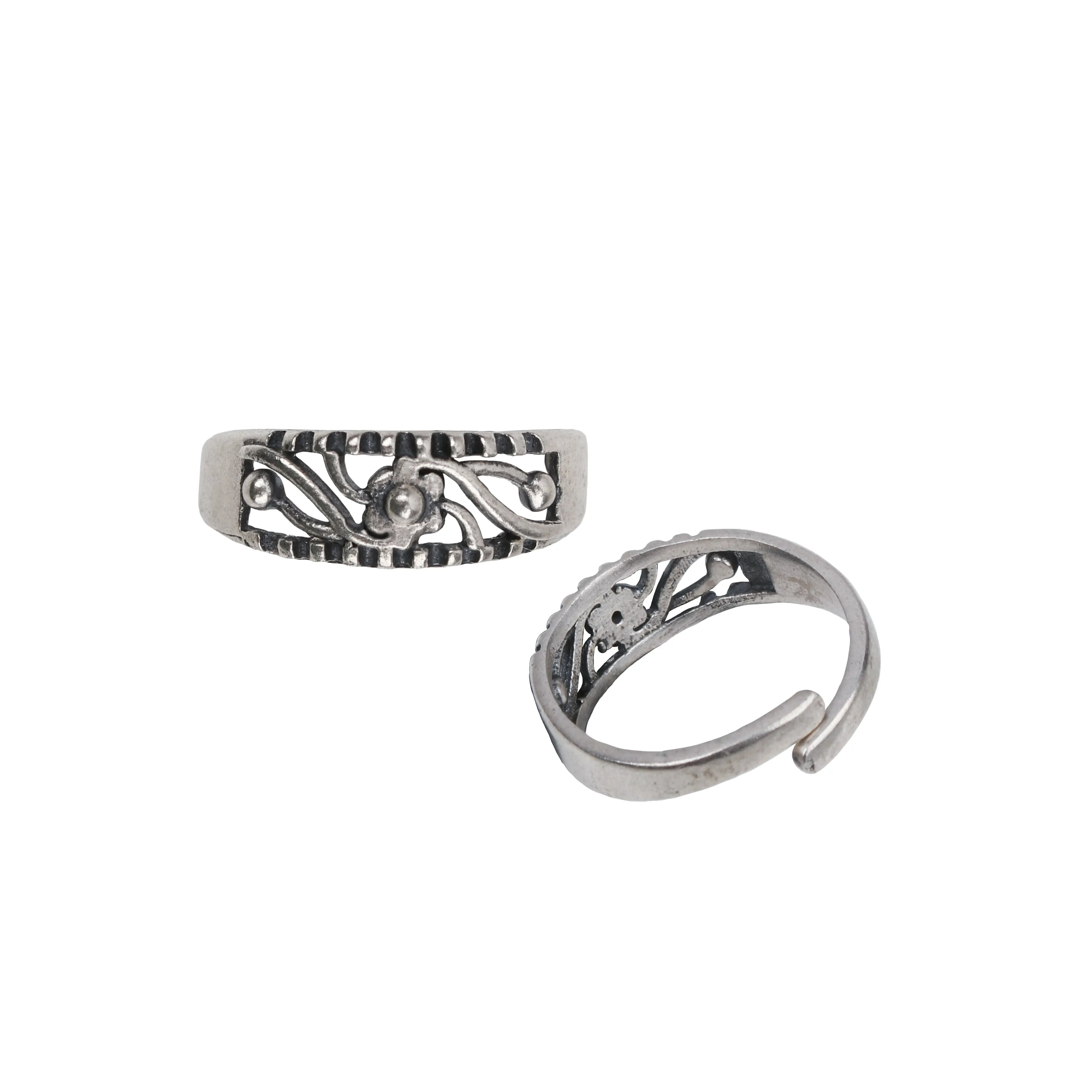 Shakha silver toe ring by Moha