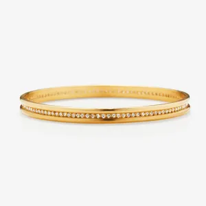 Shimmer Diamond Bangle in 20K Peach Gold
