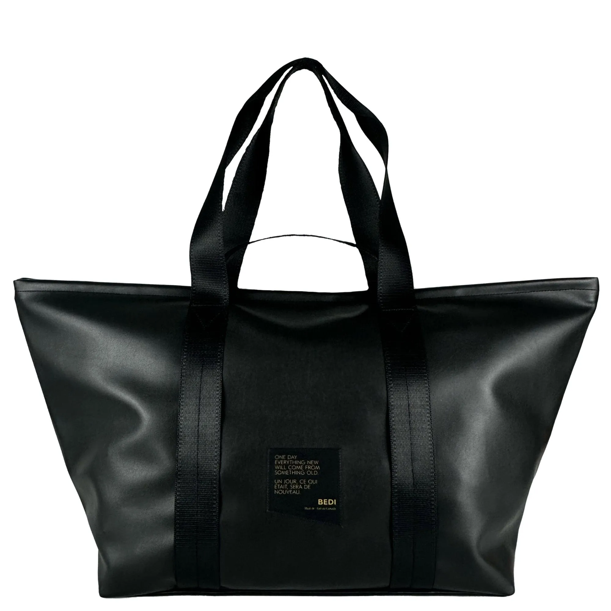 Shoalts Vegan Cactus Leather Weekender | Black