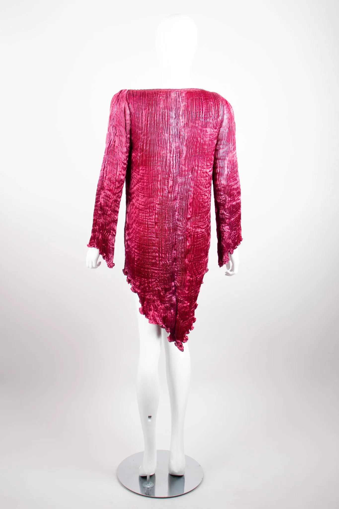 Silk Pleated Top & Skirt Set