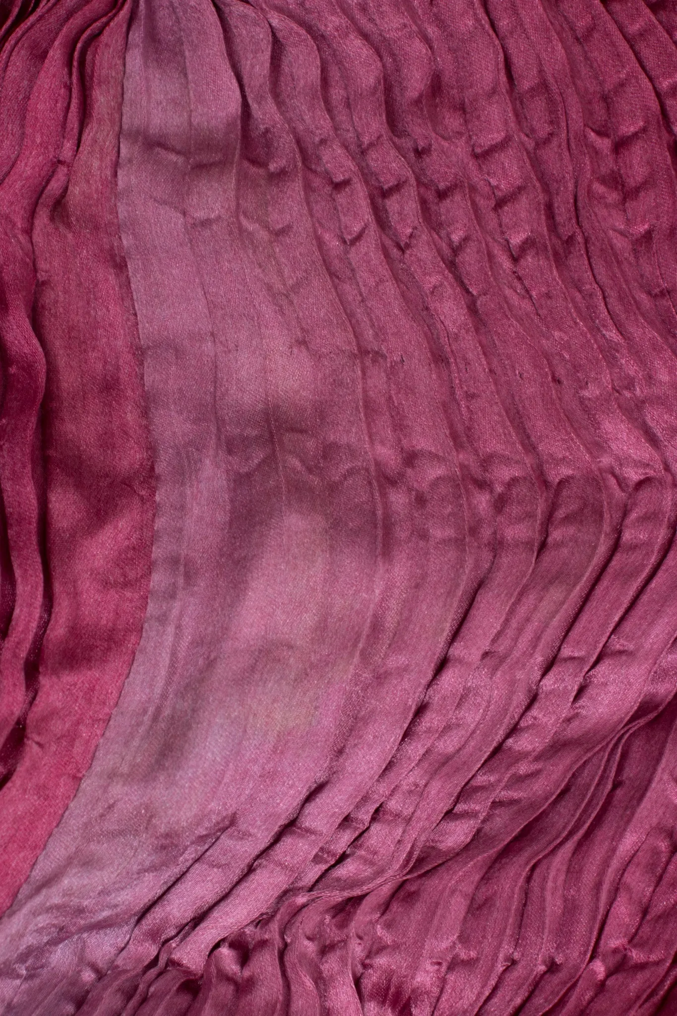 Silk Pleated Top & Skirt Set
