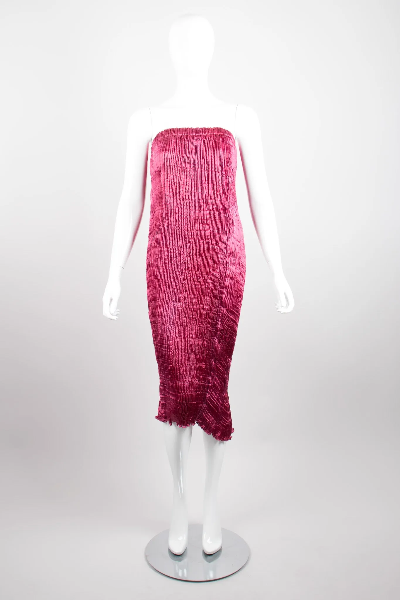 Silk Pleated Top & Skirt Set