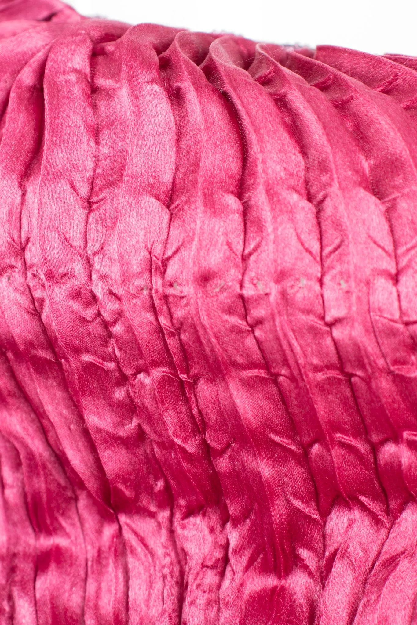 Silk Pleated Top & Skirt Set