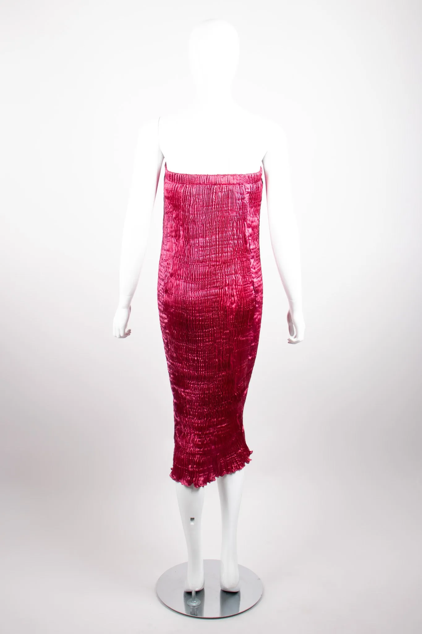 Silk Pleated Top & Skirt Set
