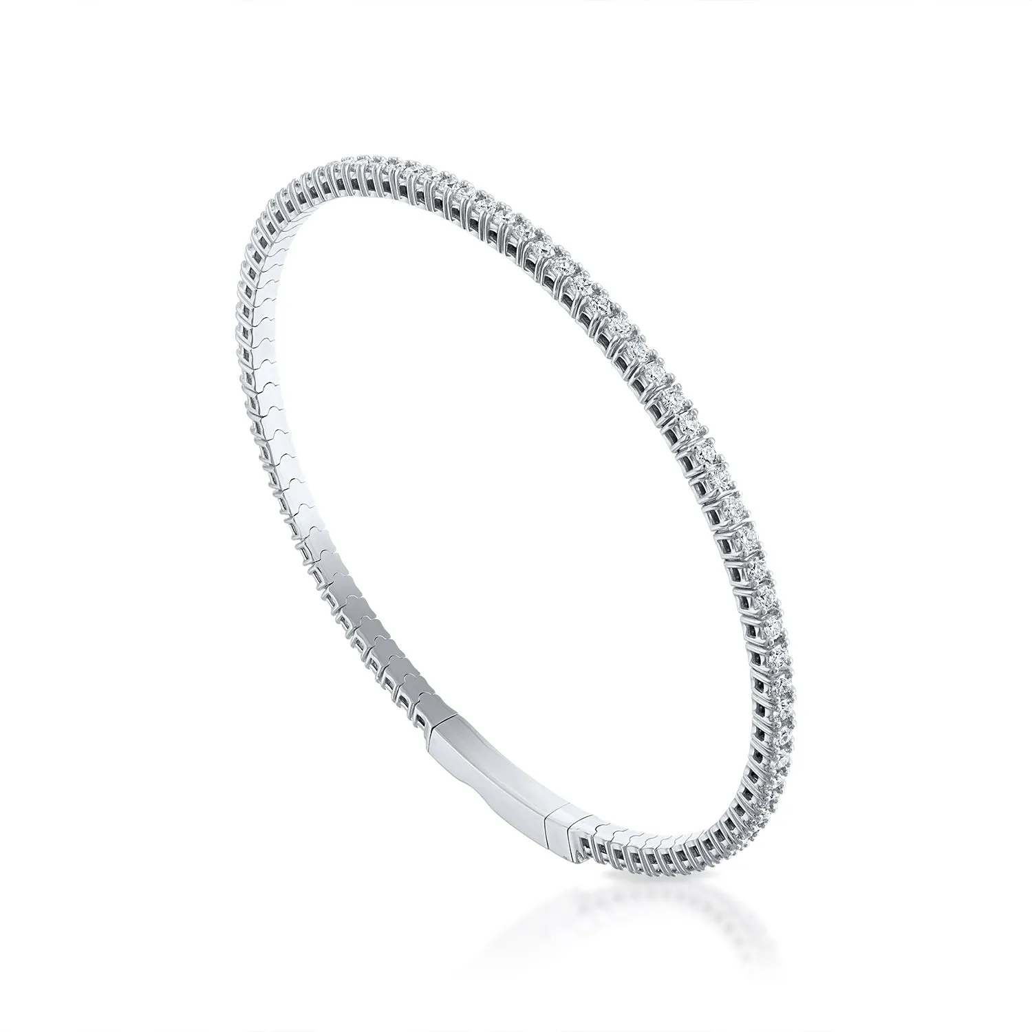 Siroo Diamond Eternity Flex Bangle - 1.5ct