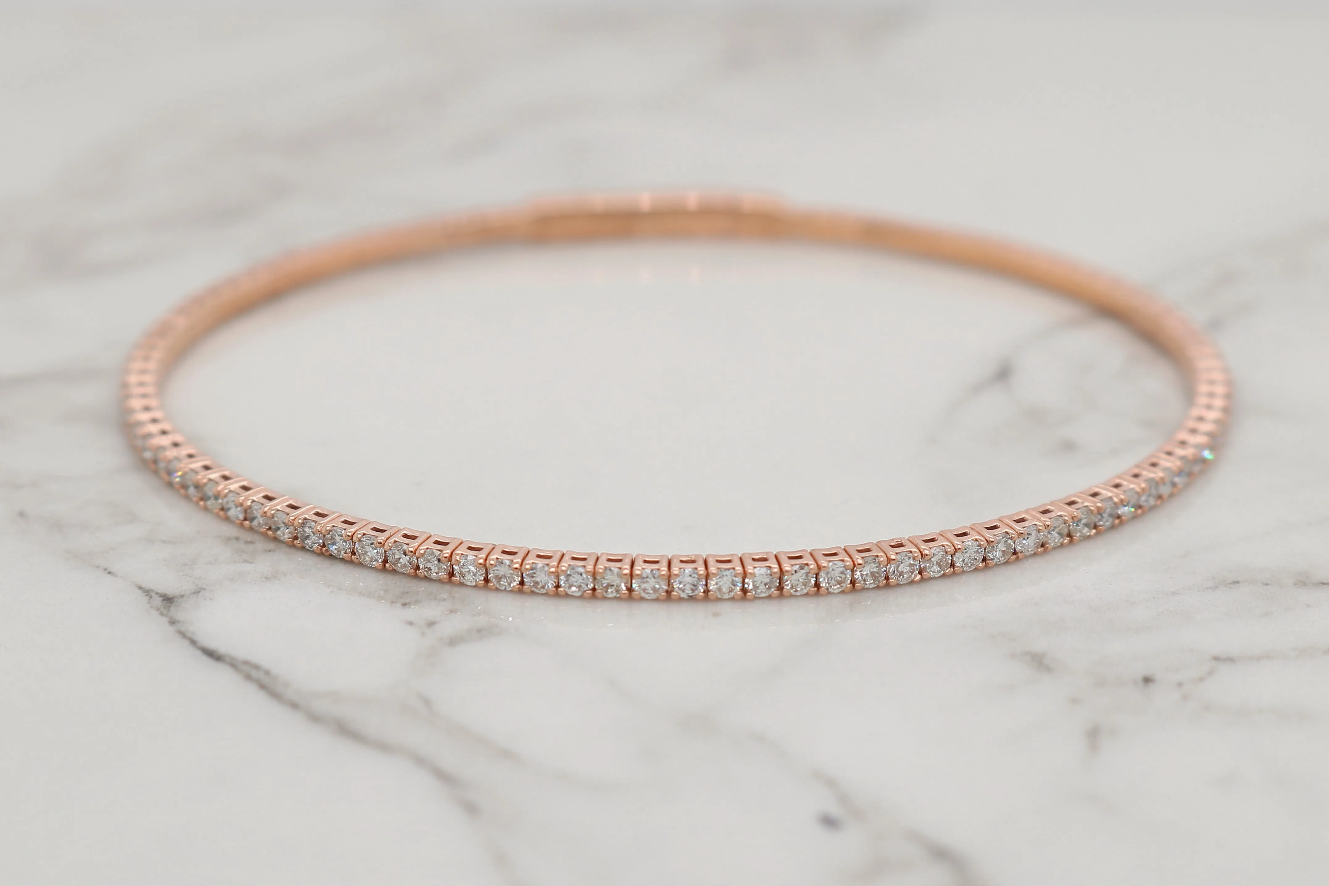 Siroo Diamond Eternity Flex Bangle - 1.5ct