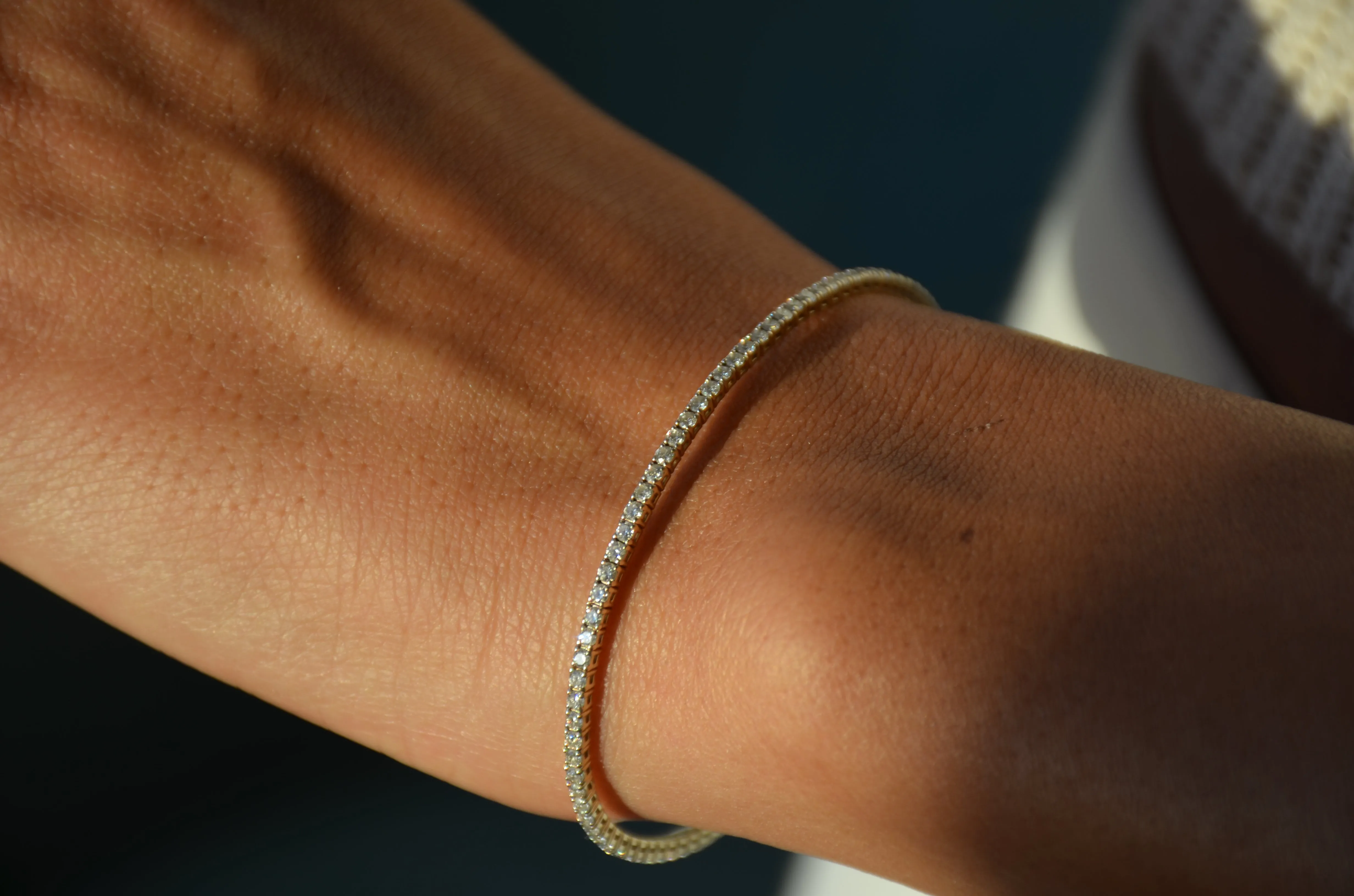 Siroo Diamond Eternity Flex Bangle - 1.5ct