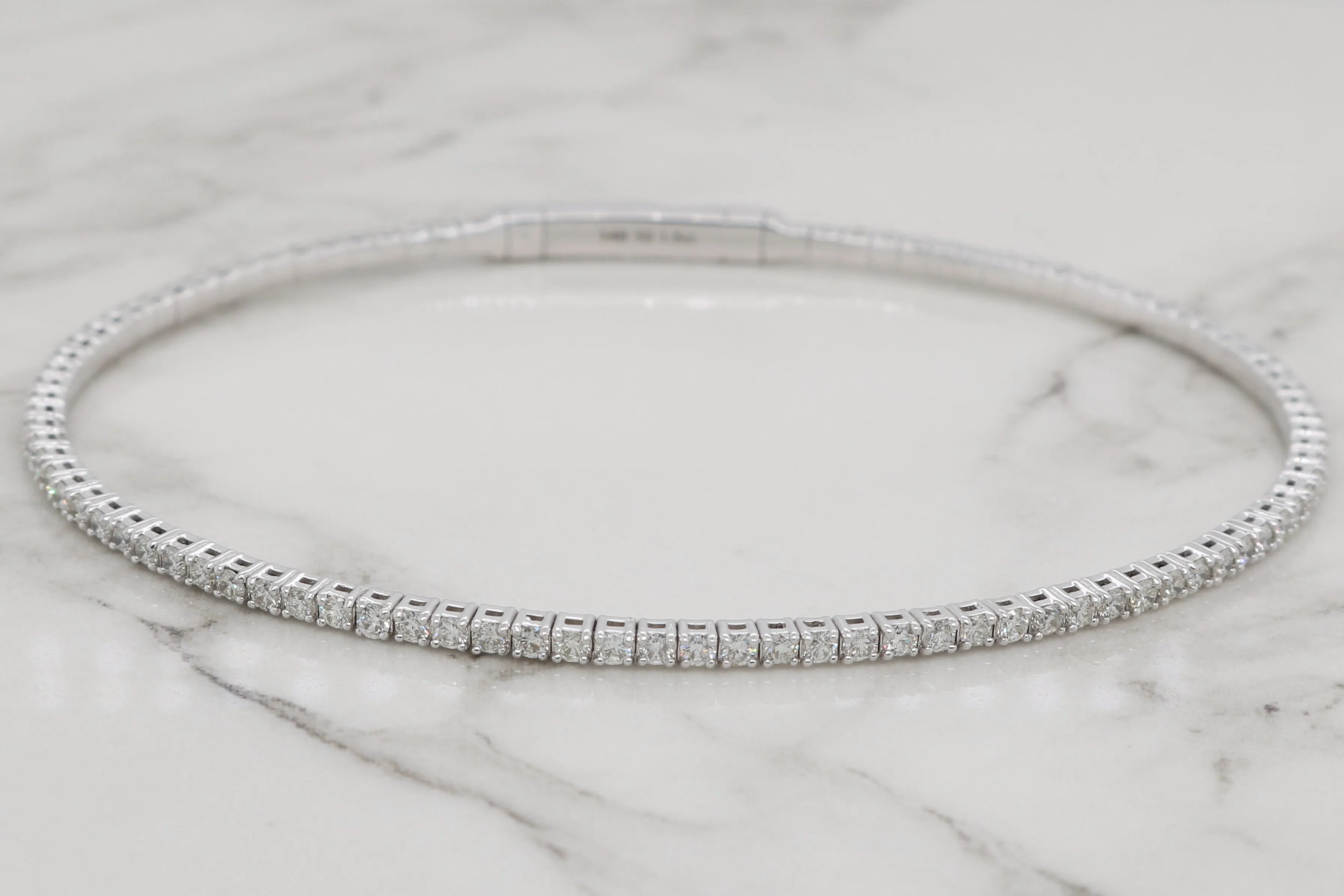 Siroo Diamond Eternity Flex Bangle - 1.5ct