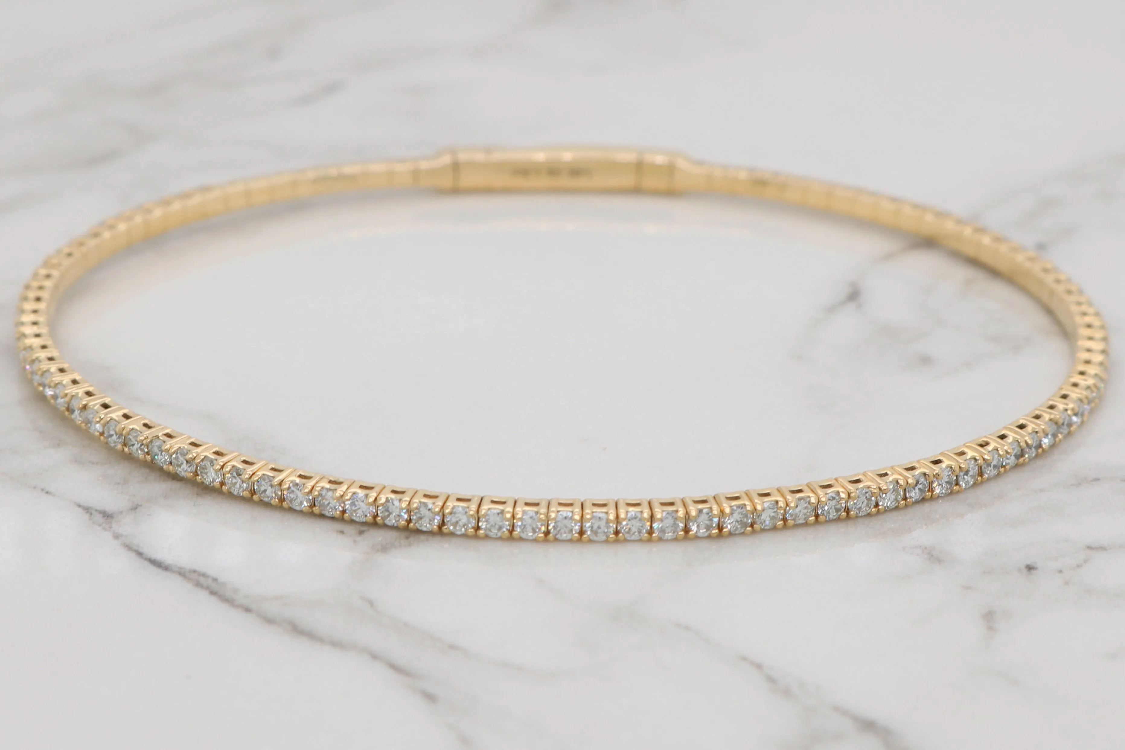 Siroo Diamond Eternity Flex Bangle - 1.5ct