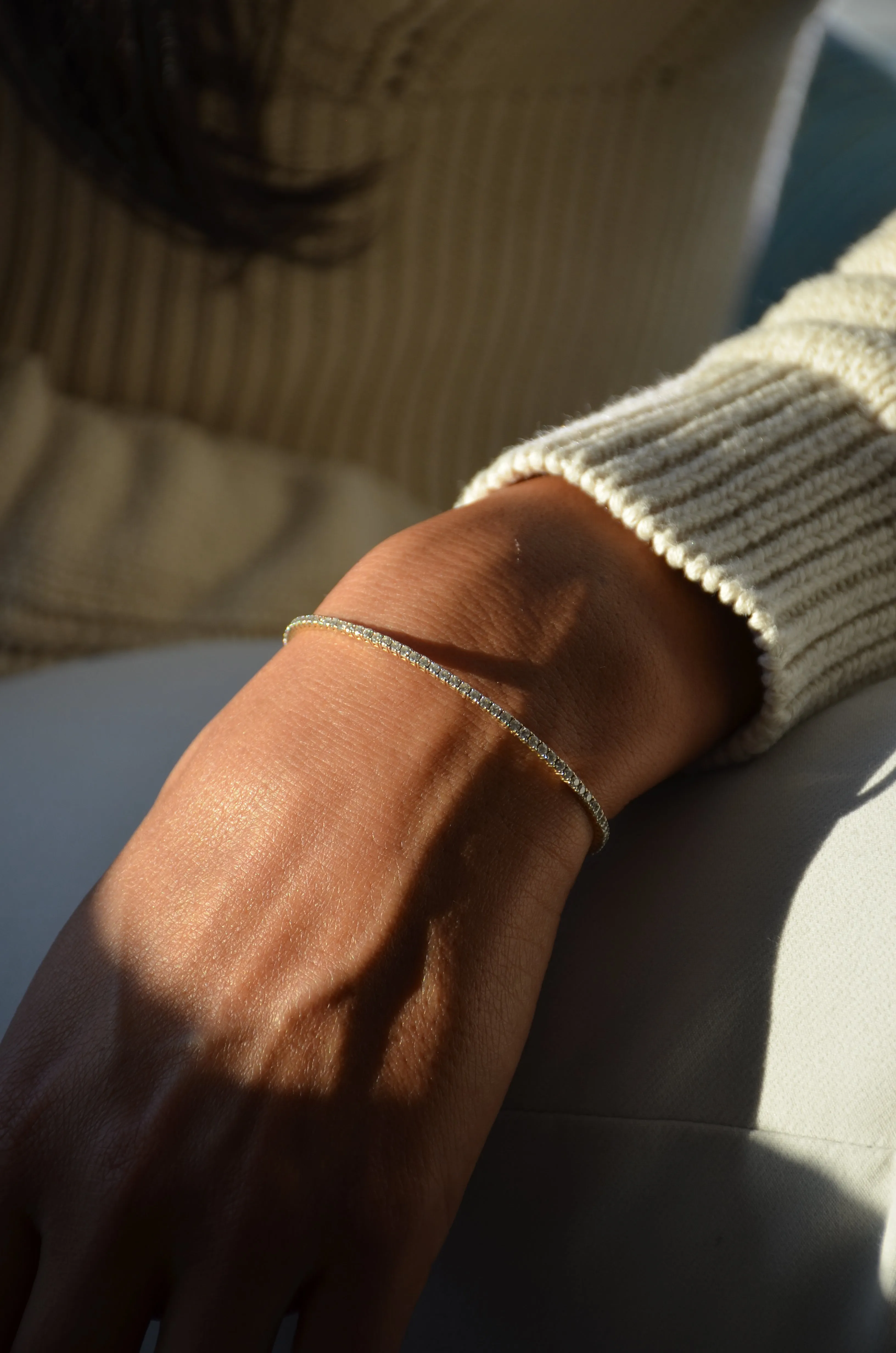 Siroo Diamond Eternity Flex Bangle - 1.5ct