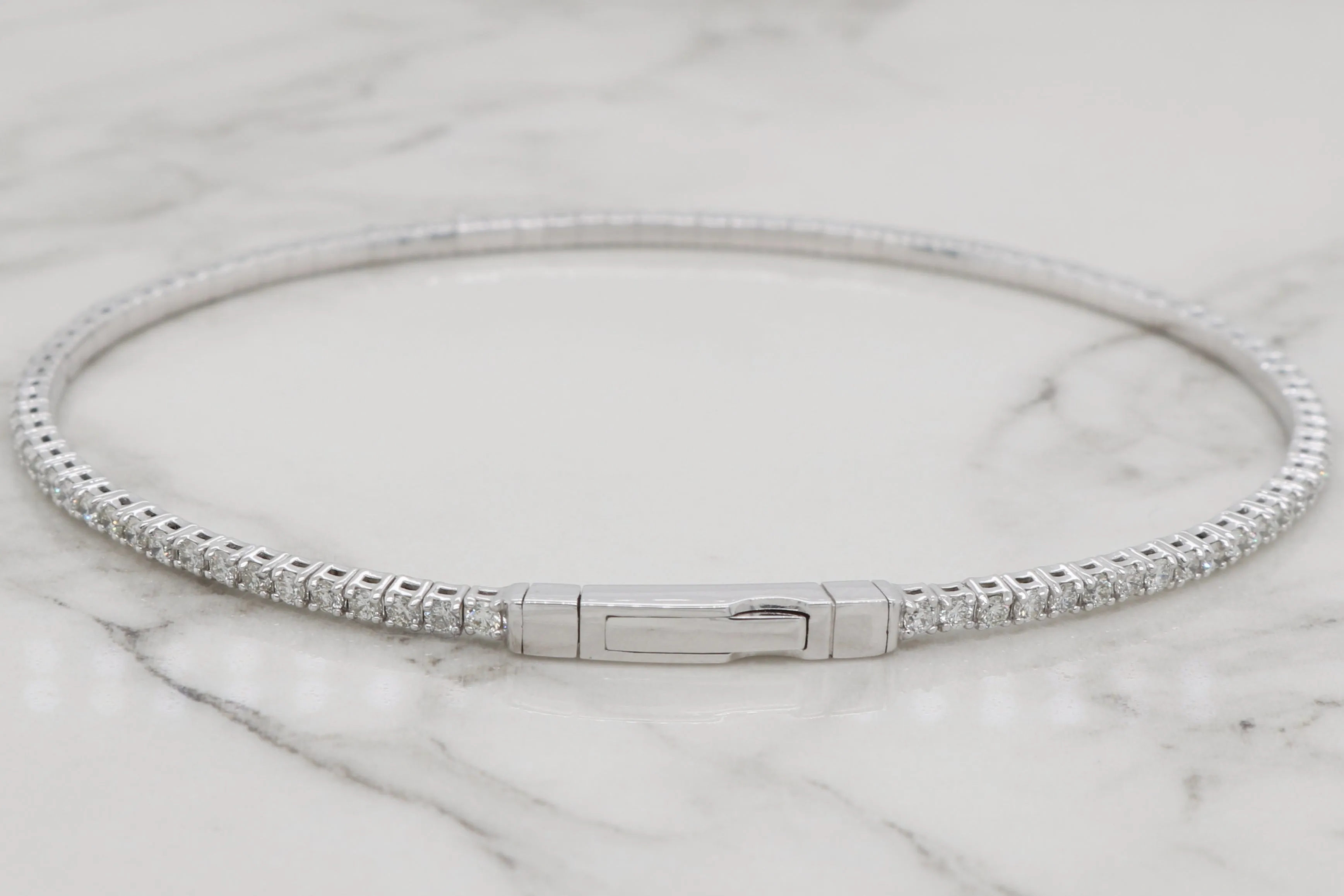 Siroo Diamond Eternity Flex Bangle - 1.5ct