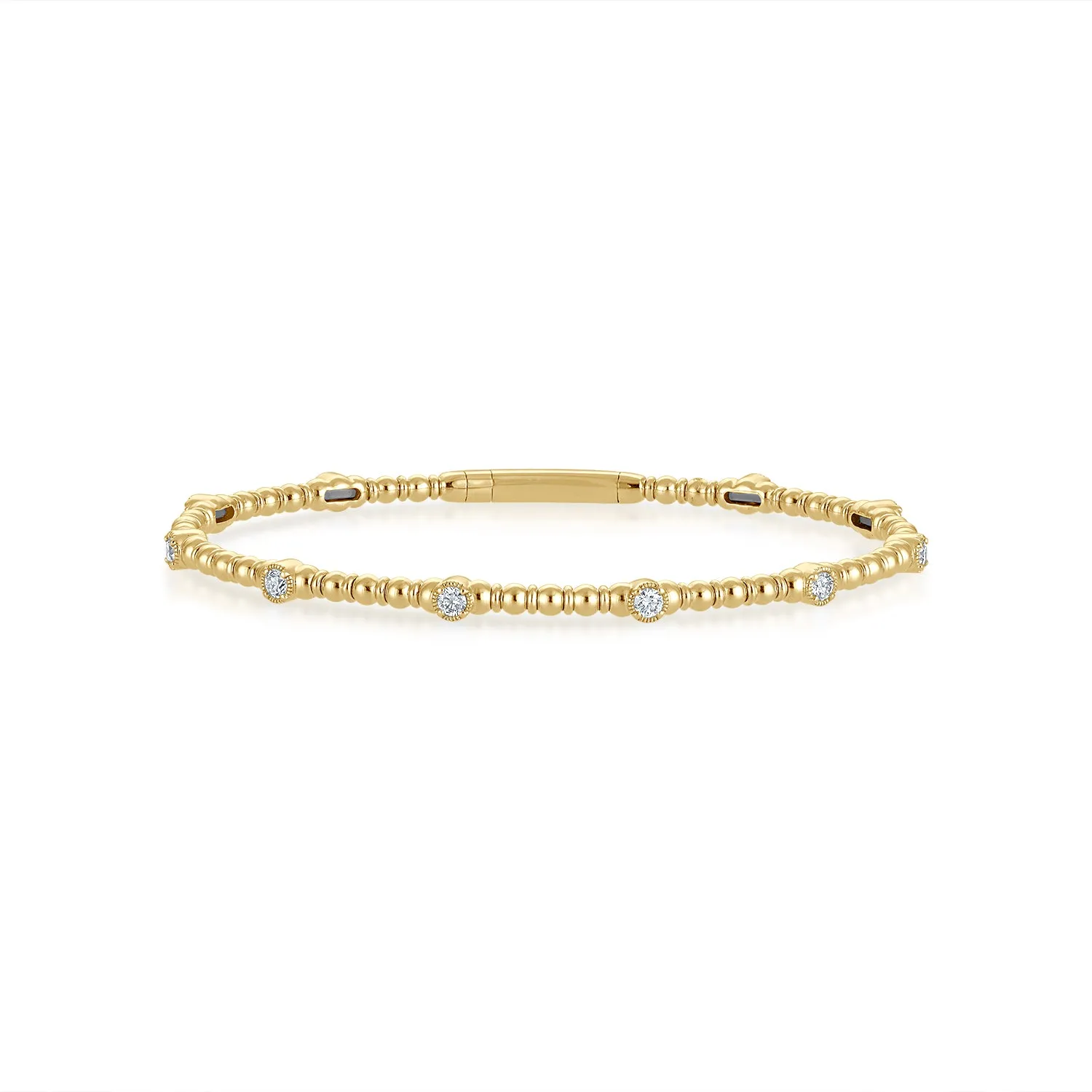 Siroo Petite Diamond Bezel Flex Bangle - 0.50ct