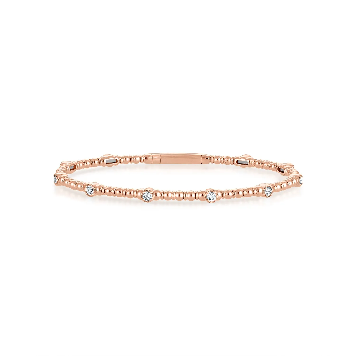 Siroo Petite Diamond Bezel Flex Bangle - 0.50ct