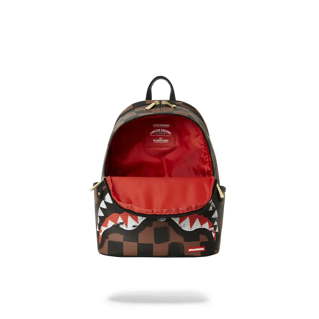 Sprayground Sharks In Paris Paint Savage Backpack Brown