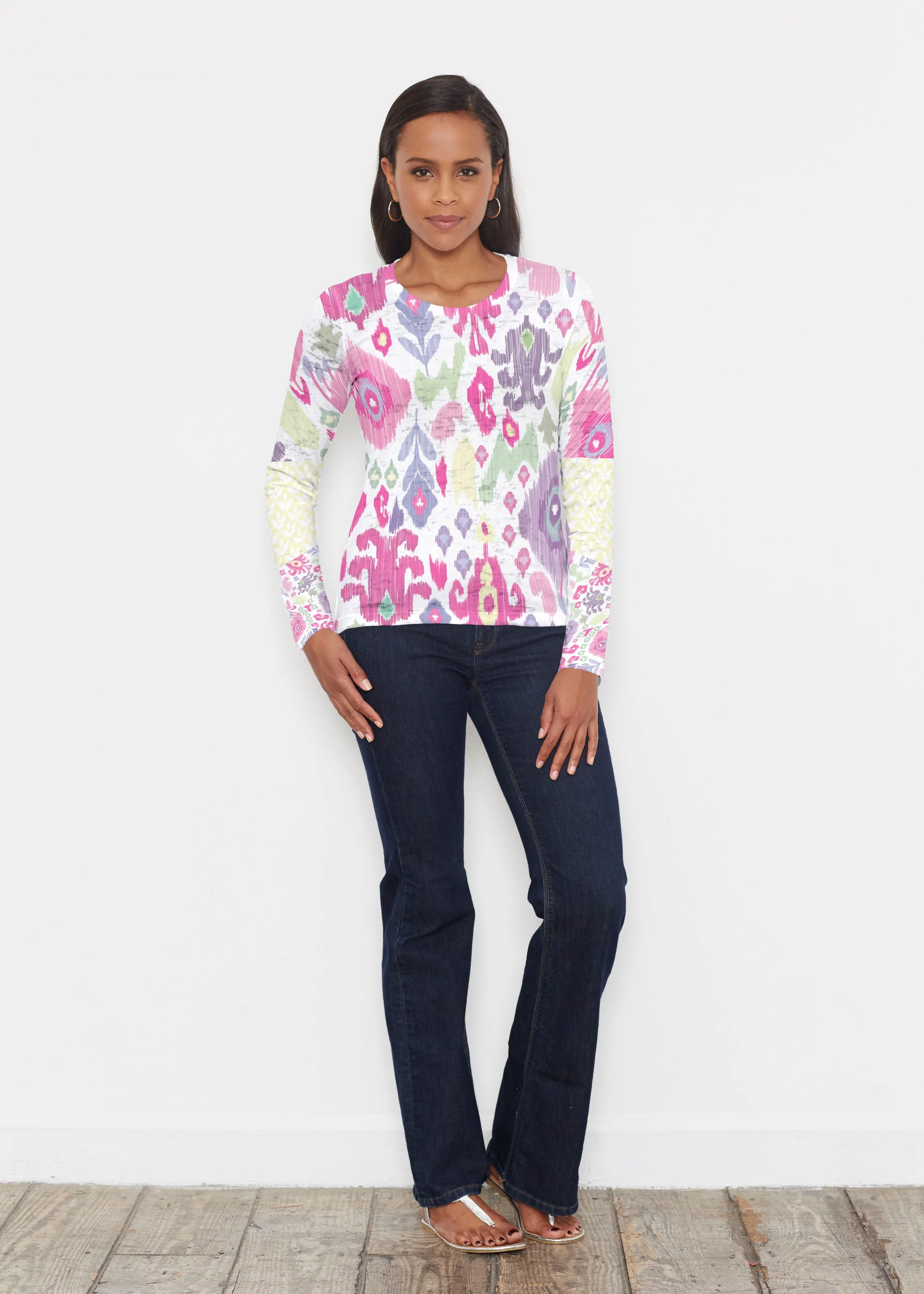 Spring Pastel (8155) ~ Signature Long Sleeve Crew Shirt