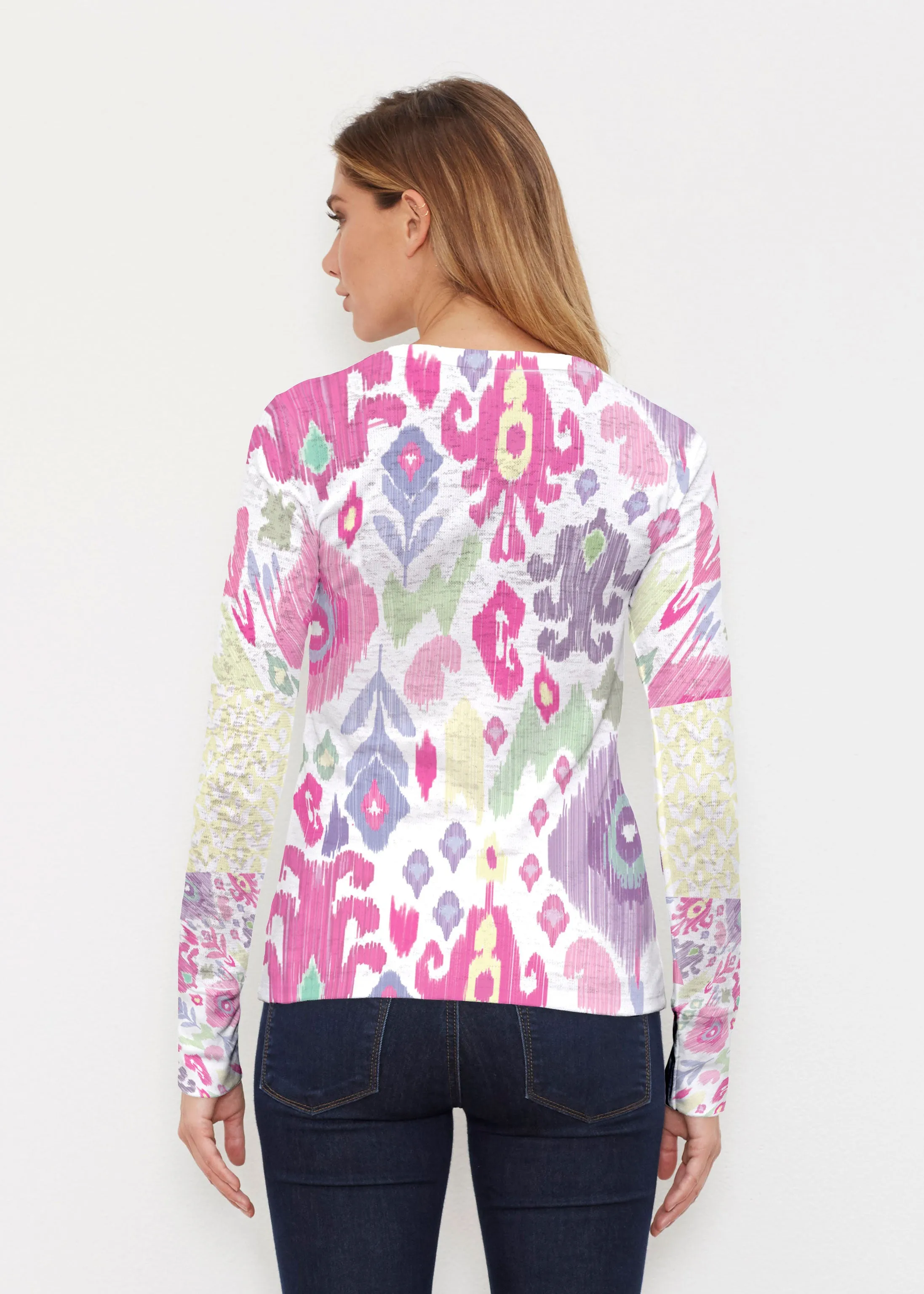 Spring Pastel (8155) ~ Thermal Long Sleeve Crew Shirt