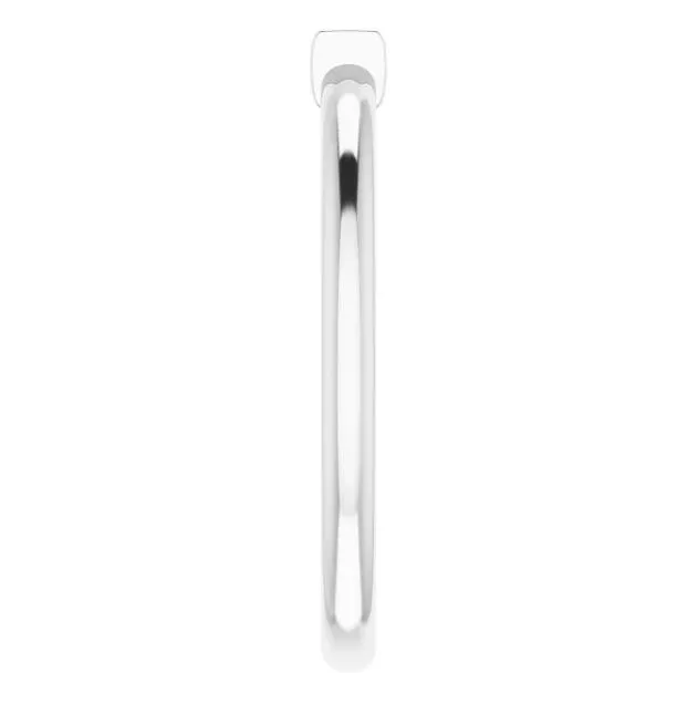 Straight Baguette Gemstone Stackable Ring