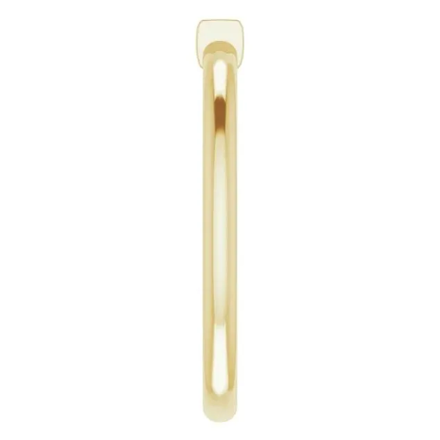 Straight Baguette Gemstone Stackable Ring