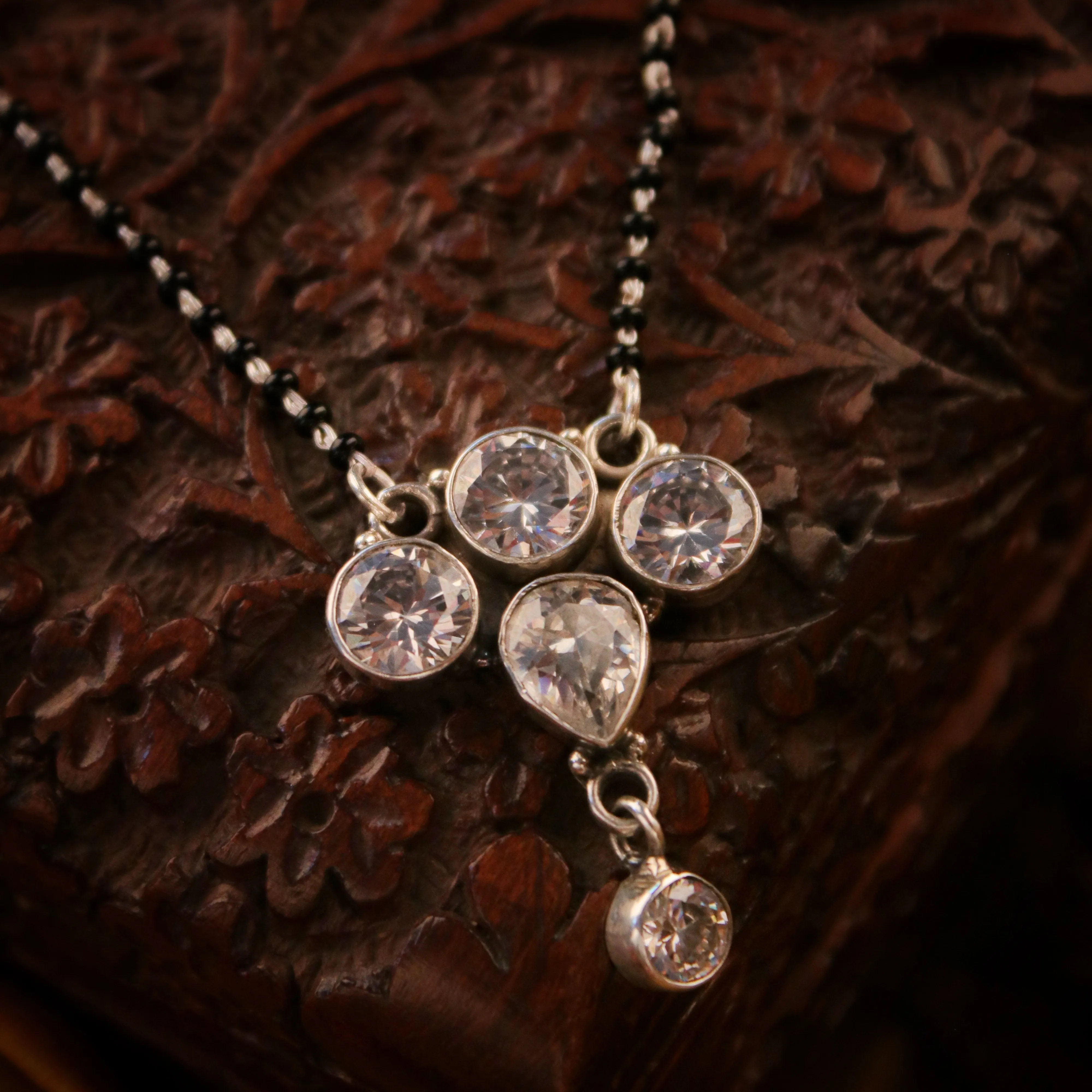 Taaj Silver Mangalsutra By Moha